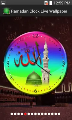 Allah Clock Live Wallpaper android App screenshot 5